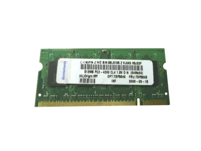 73P3849 - IBM 512MB DDR2 533MHz PC2-4200 non-ECC Unbuffered CL4 200-Pin SoDimm Memory Module
