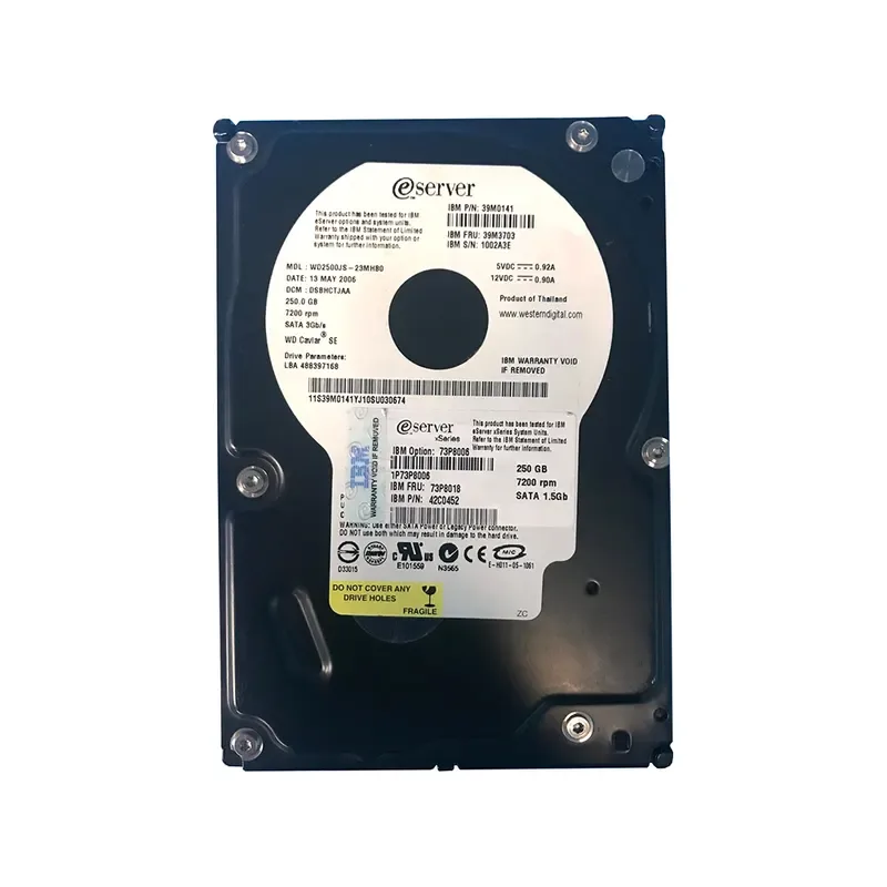 73P8006 - IBM 250GB 7200RPM SATA Simple Swap 3.5-inch Hard Disk Drive