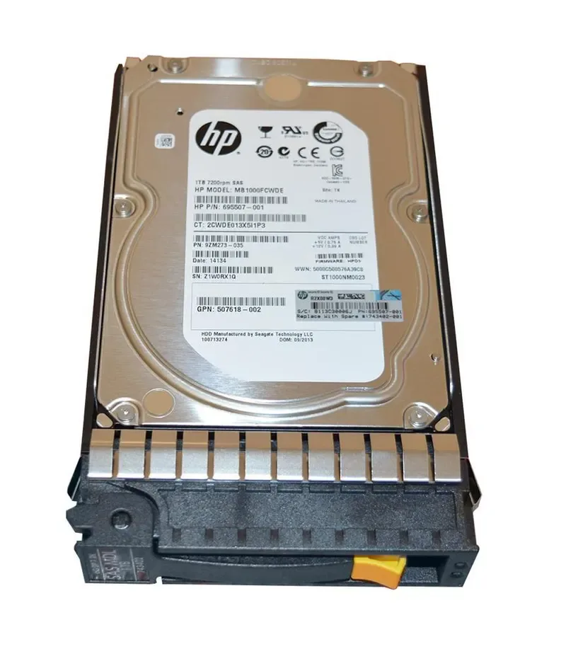 743402-001 - HP 1TB 7200RPM SAS 6Gb/s 3.5-inch Hard Drive