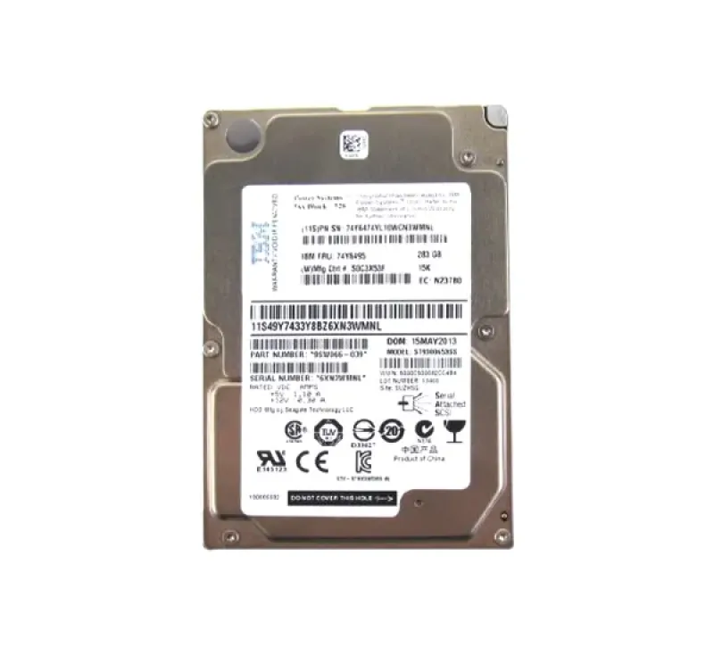 74Y6474 - IBM 283GB 15000RPM SAS SFF-1 Hard Drive (FC 1879) for iSeries