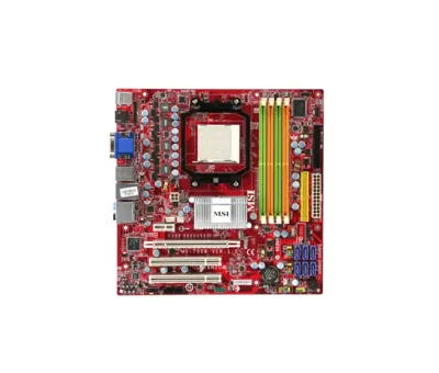 7508-010 - MSI K9N2GM-FD Desktop Board nVIDIA HyperTransport Technology Socket AM2+ 2600MHz HT 8GB DDR2 SDRAM DDR2-800/PC2-6400, DDR2-667/PC2-5300 Micro ATX