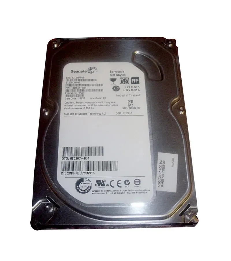751283-001 - HP 500GB 7200RPM SATA 3Gb/s 3.5-inch Hard Drive