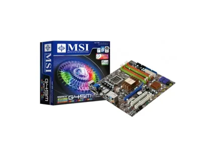 7521-030 - MSI G45M Digital Desktop Board Intel G45 Enhanced SpeedStep Technology Socket T 1600MHz, 1333MHz, 1066MHz, 800MHz FSB 16GB DDR2 SDRAM DDR2-1066/PC2-8500, DDR2-800/PC2-6400, DDR2-667/PC2-5300 Micro ATX