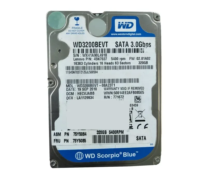 75Y5085 - Lenovo 320GB 5400RPM SATA 2.5-inch Hard Drive