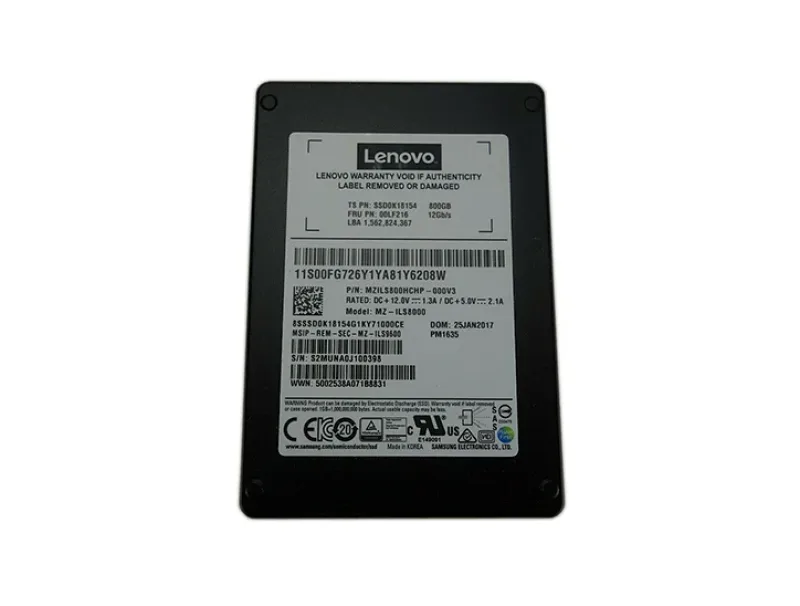762270-B21 - HP 800GB 3.5-inch 12GB/s MLC VE LFF SC Enterprise SAS Solid State Drive