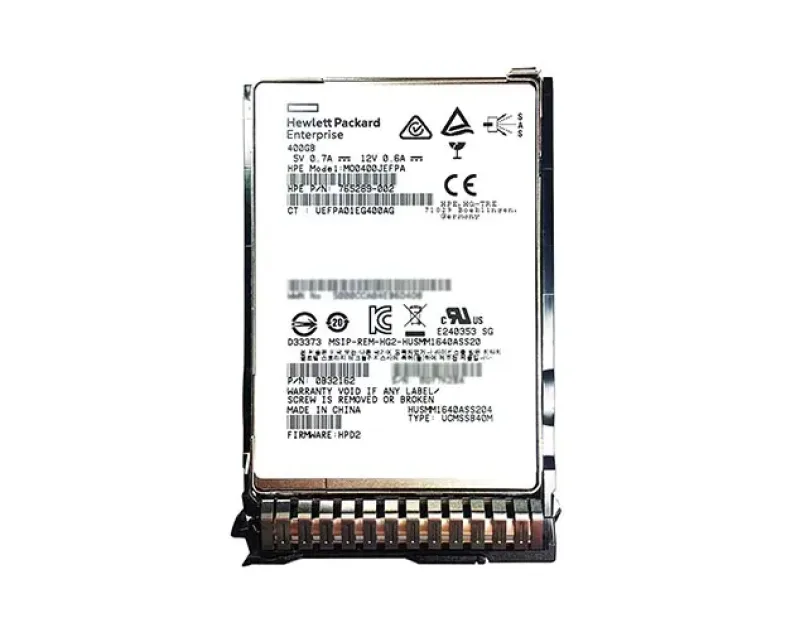 765289-002 - HP 400GB Multi-Level-Cell SAS 12Gb/s 2.5-inch Internal Solid State Drive