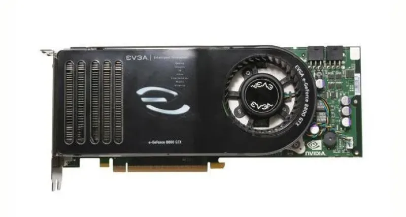 768-P2-N835-LX - EVGA GeForce 8800GTX SuperClocked 768MB DDR3 384-Bit PCI Express Dual DVI/ TV Out/ HDTV Video Graphics Card