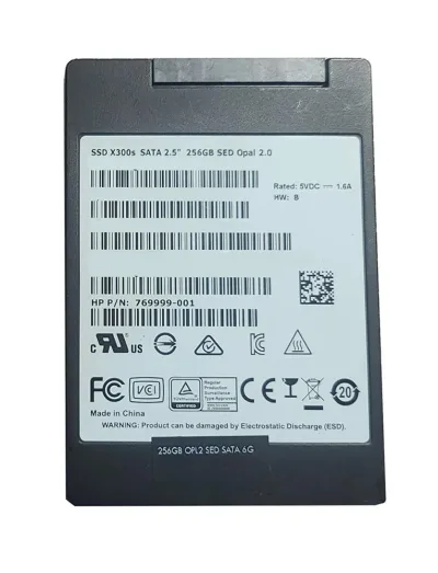 769999-001 - HP 256GB Multi-Level Cell SATA 6Gb/s SED 2.5-inch Solid State Drive