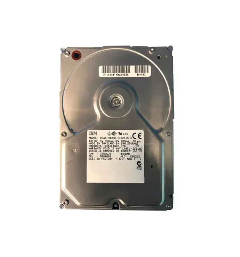 76H4616 - IBM Ultrastar 2ES 4.3GB 5400RPM Ultra SCSI 68-Pin 448KB Cache 3.5-inch Hard Drive