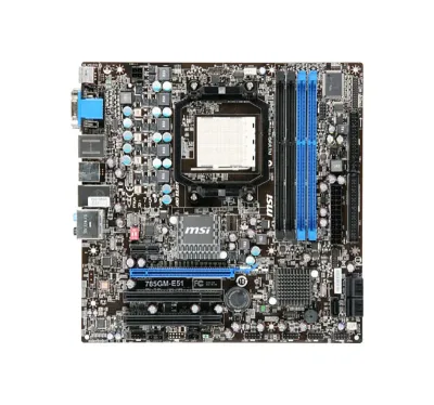 785GM-E51 - MSI Desktop Board AMD 785G HyperTransport Technology AM3 2600MHz HT 16GB DDR3 SDRAM DDR3-1333/PC3-10600, DDR3-1066/PC3-8500, DDR3-800/PC3-6400 CrossFire Micro ATX