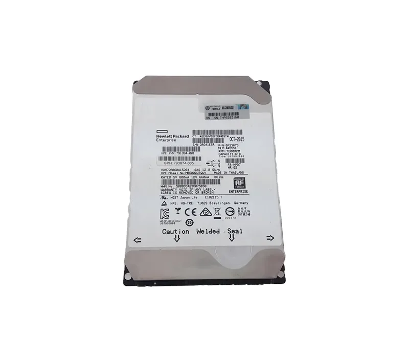 791394-001 HP 6TB 7200RPM SAS 12Gb/s 3.5-inch 512E Hard Drive with Tray