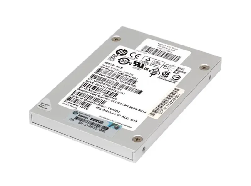 792229-001 - HP 800GB SAS 6Gb/s Light Endurance Hot-Pluggable2.5-inch Solid State Drive