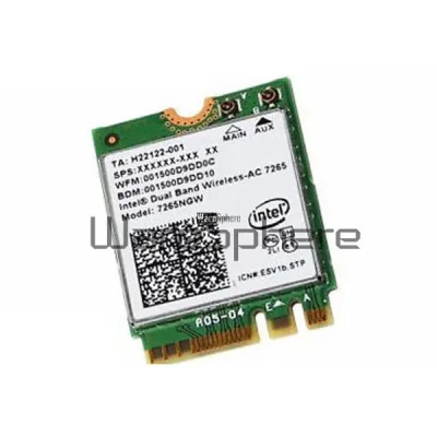 793840-005 - HP Intel Wireless-N 7265 AN NGFF 300M Wi-Fi+ Bluetooth 4.0 Dual Band Card