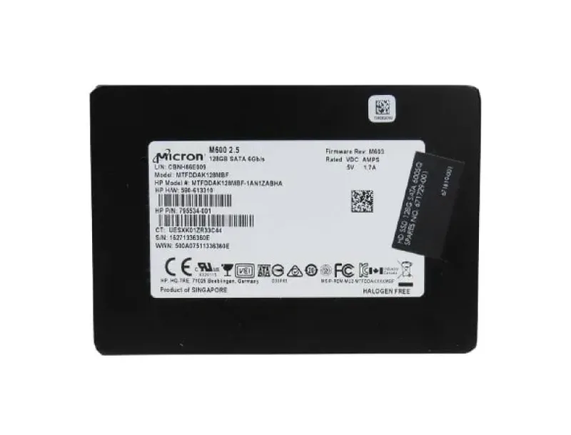 795534-001 - HP 128GB Multi-Level Cell SATA 6Gb/s 2.5-inch Solid State Drive