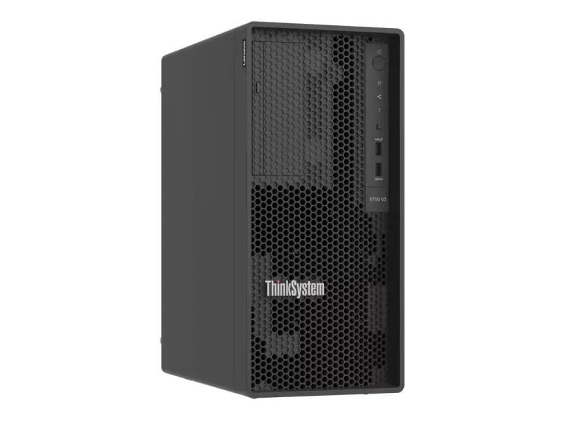 Lenovo 7DF3A00HNA ThinkSystem ST50 V3 1x Xeon E-2414 Quad-Core 2.6GHz 1x 16GB TruDDR5 3-Bays SATA LFF HDD Serial ATA/600 Controller 1x 300W PSU Tower Server. In Stock