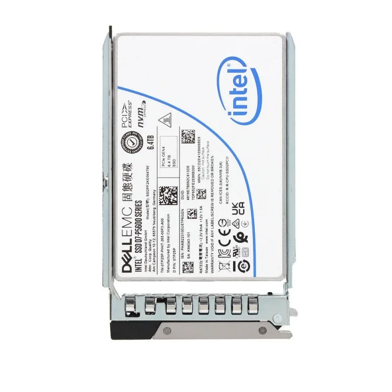 Dell 7P25P Dell 07P25P / 7P25P D7-P5600 6.4TB PCI Express NVMe Mixed Use 2.5-inch Solid State Drive. In Stock