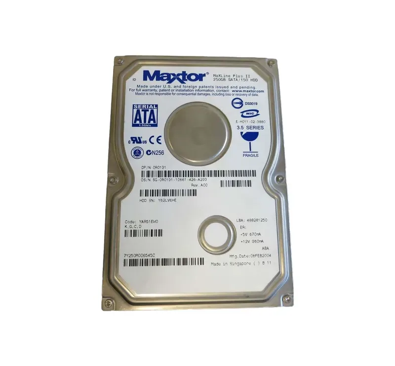 7Y250M006545C - Maxtor 250GB 7200RPM SATA Desktop 3.5-inch Desktop Hard Drive Optiplex GX270