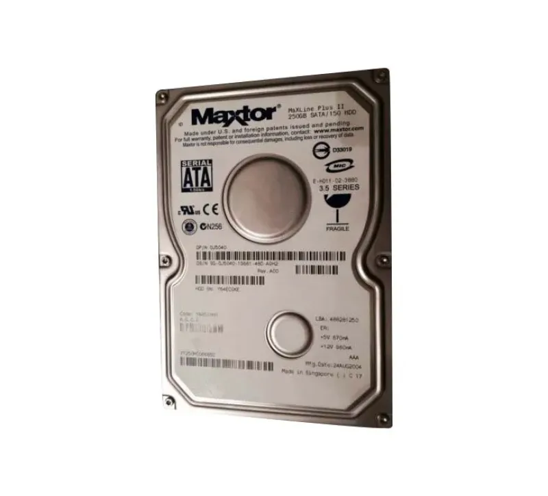 7Y250M006665C - Maxtor 250GB 7200RPM SATA 3.5-inch Desktop Hard Drive