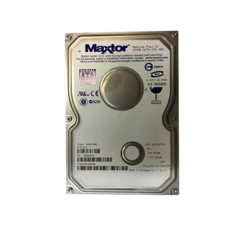 7Y250M00666RA - Maxtor 250GB 7200RPM SATA Hard Drive