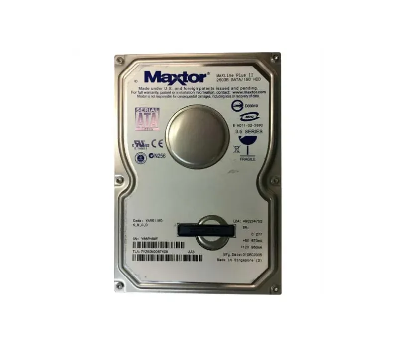 7Y250M006740M - Maxtor 250GB 7200RPM SATA Hard Drive