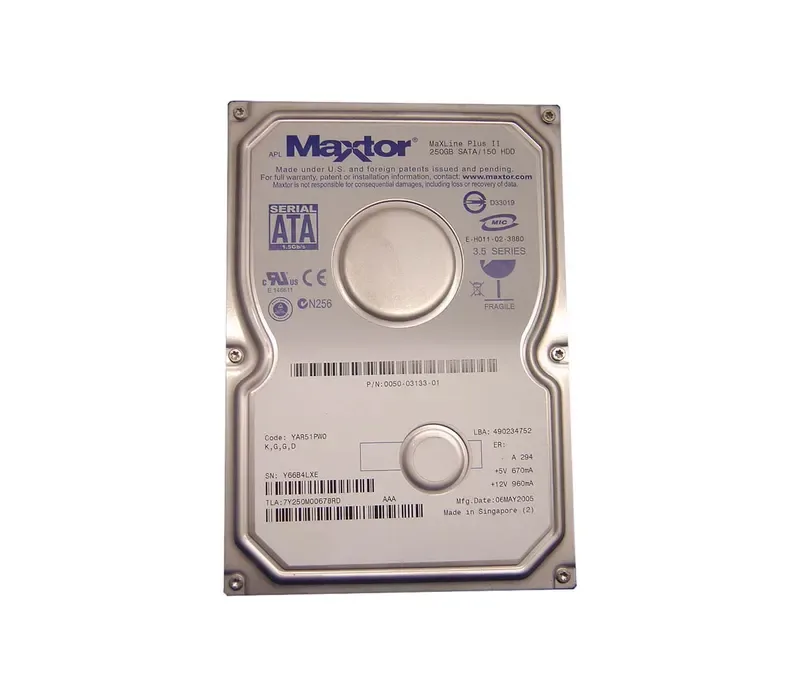 7Y250M00678RD - Maxtor MaXLine Plus II 250GB 7200RPM SATA 1.5Gb/s 8MB Cache 3.5-inch Hard Drive