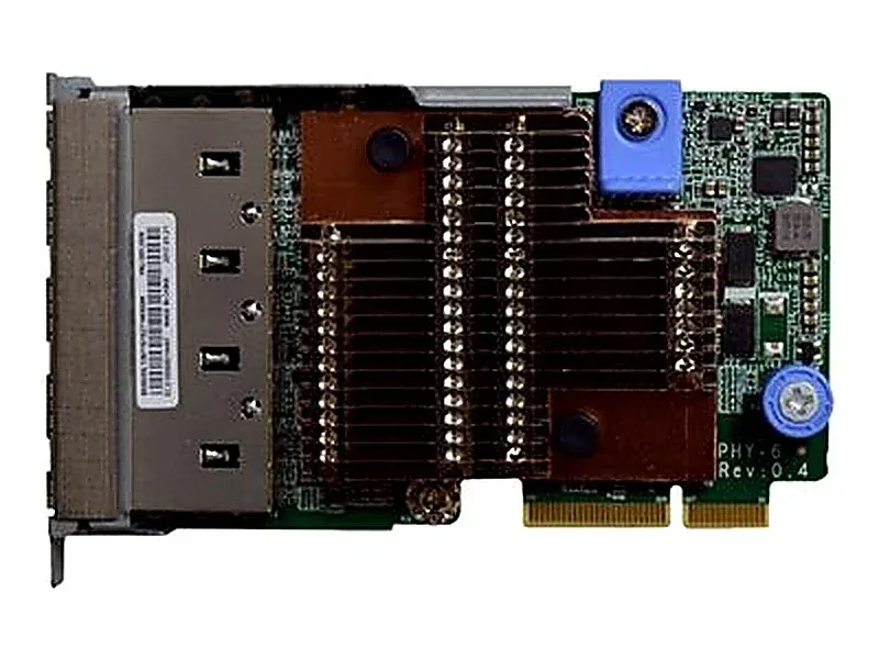 Lenovo 7ZT7A00549 Quad Port RJ-45 10Gb/s 10GBase-T LOM Network Adapter for ThinkSystem