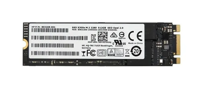 803208-001 - HP 512GB Multi-Level Cell SATA PCI Express (NVMe) M.2 2280 Solid State Drive
