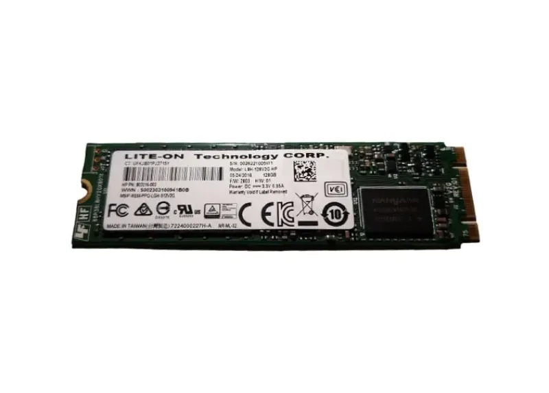803216-002 - HP 128GB Triple-Level Cell SATA 6Gb/s M.2 2280 Solid State Drive for ProBook 450 G3