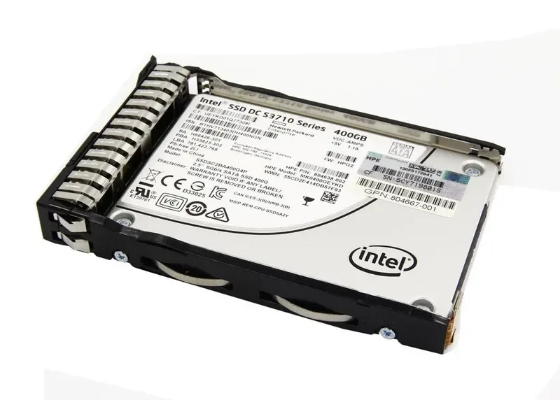 804638-002 - HP 400GB SATA 6Gb/s Write Intensive-2 3.5-inch LFF SCC Solid State Drive