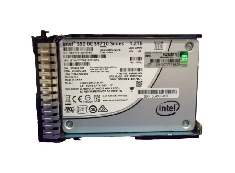 804679-001 - HP 1.2TB SATA 6Gb/s 2.5-inch Write Intensive Solid State Drive