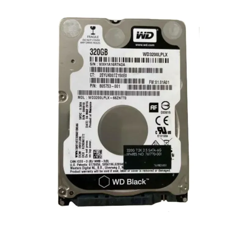 805753-001 - HP 320GB 7200RPM SATA 2.5-inch Hard Drive