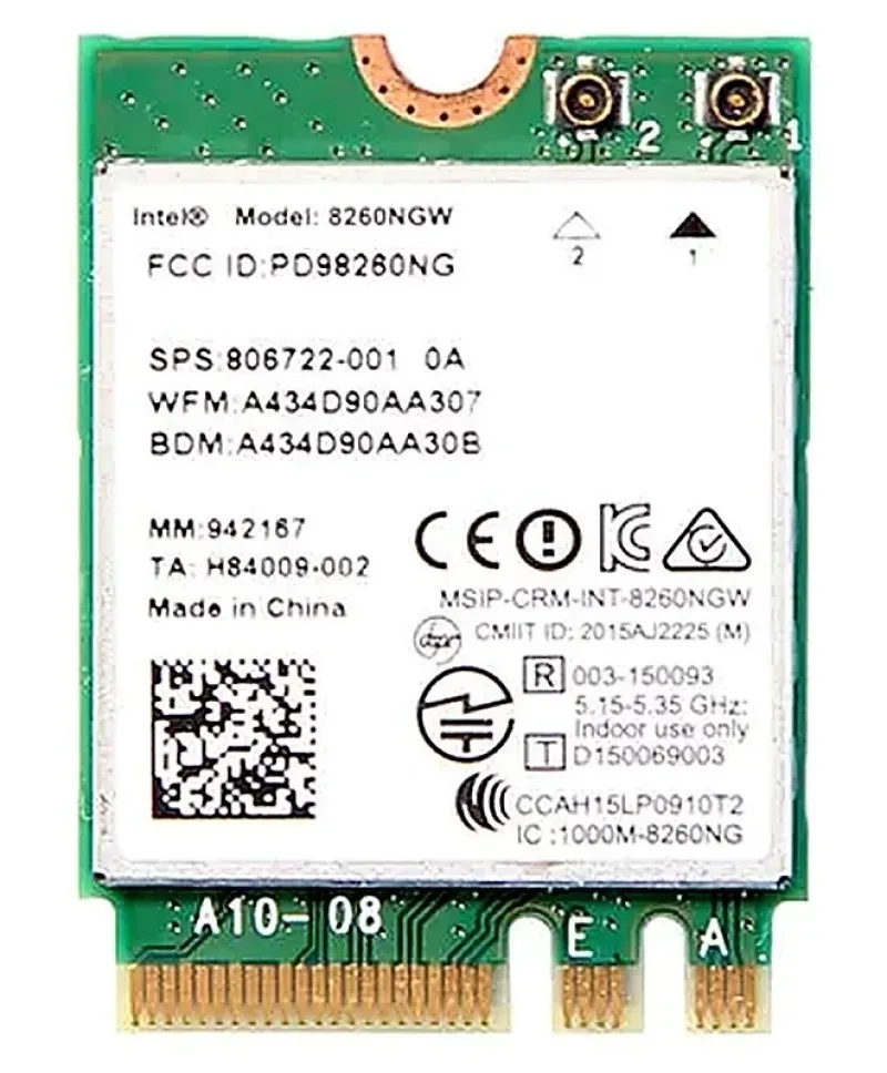 HP 806722-001 Dual-Band Wireless-AC 802.11ac 2x2 WiFi + Bluetooth Adapter. In Stock