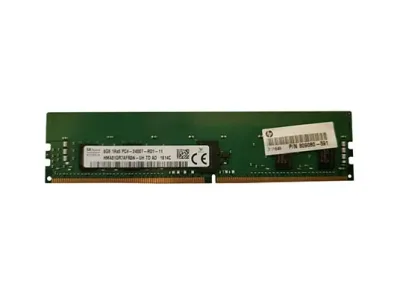 809080-591 - HP 8GB DDR4-2400MHz PC4-19200 ECC Registered CL17 288-Pin DIMM 1.2V Single Rank Memory Module