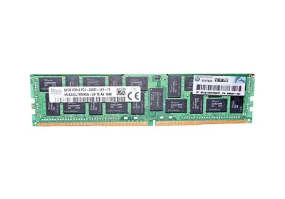 809085-091 - HP 64GB DDR4-2400MHz PC4-19200 ECC Registered CL17 288-Pin DIMM 1.2V Quad Rank Memory Module