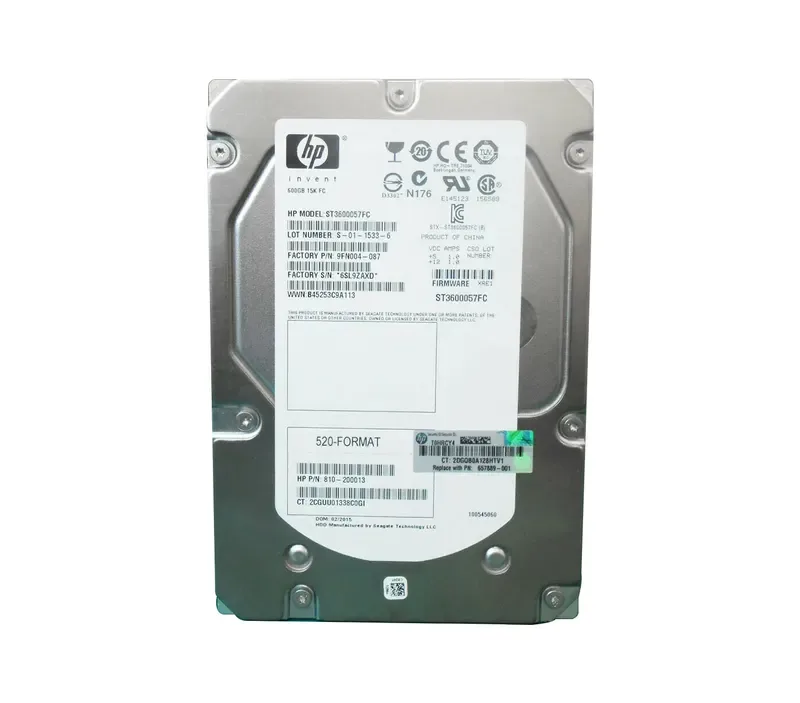 810-200013 - Seagate Cheetah 600GB Fibre Channel 4Gb/s 16MB Cache 3.5-inch Hard Drive