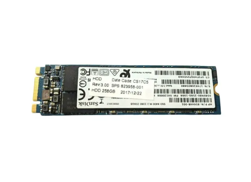 823956-001 - HP 256GB SATA 6Gb/s M.2 2280 Solid State Drive