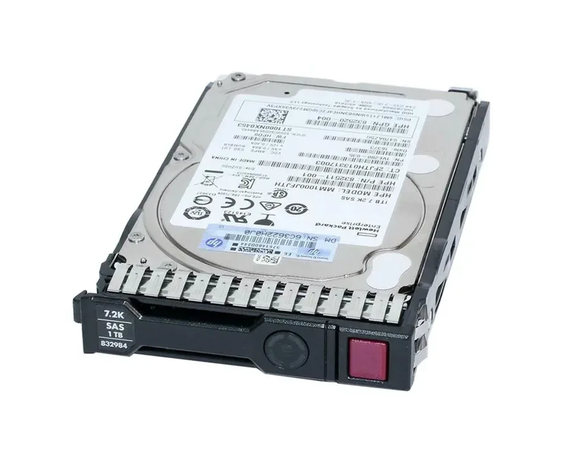 832984-001 - HP 1TB 7200RPM SAS 12GB/s SC Midline 2.5-inch Hard Drive with Tray