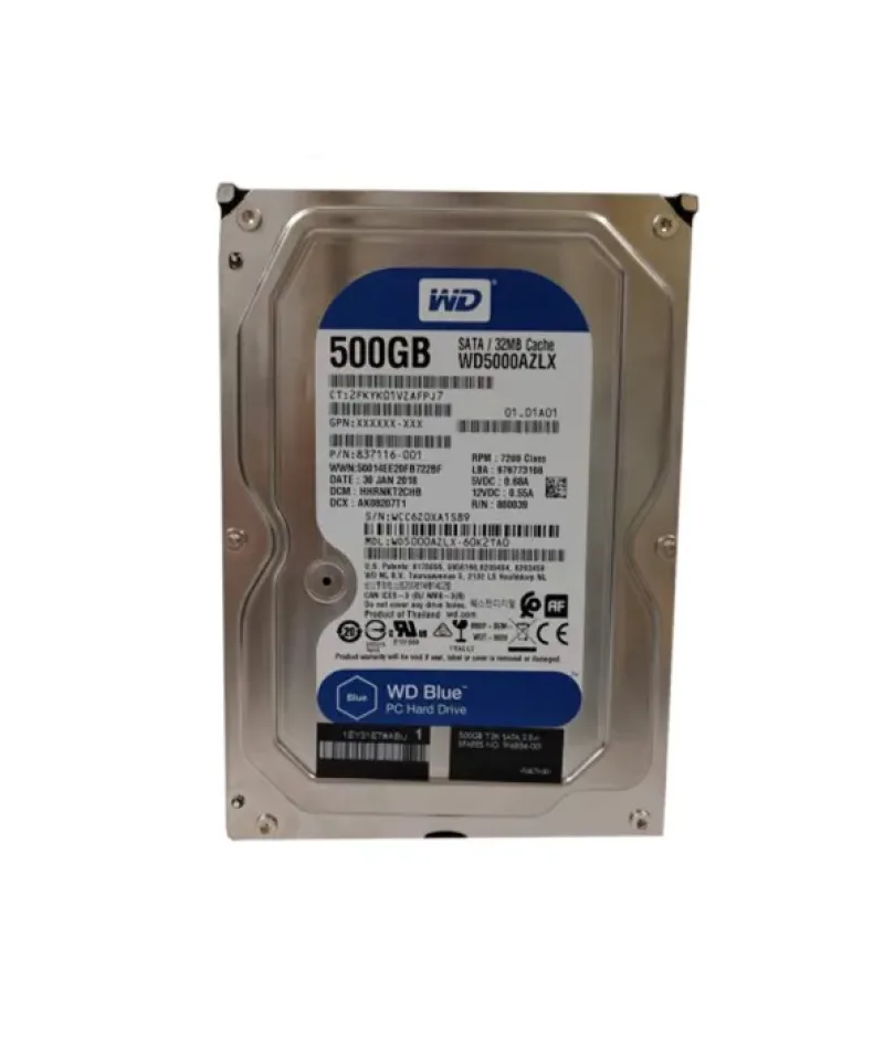 837116-001 - HP 500GB 7200RPM SATA 6Gb/s 3.5-inch Hard Drive