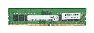 854914-001 - HP 16GB DDR4-2400MHz PC4-19200 ECC Unbuffered 288-Pin DIMM Dual Rank Memory Module