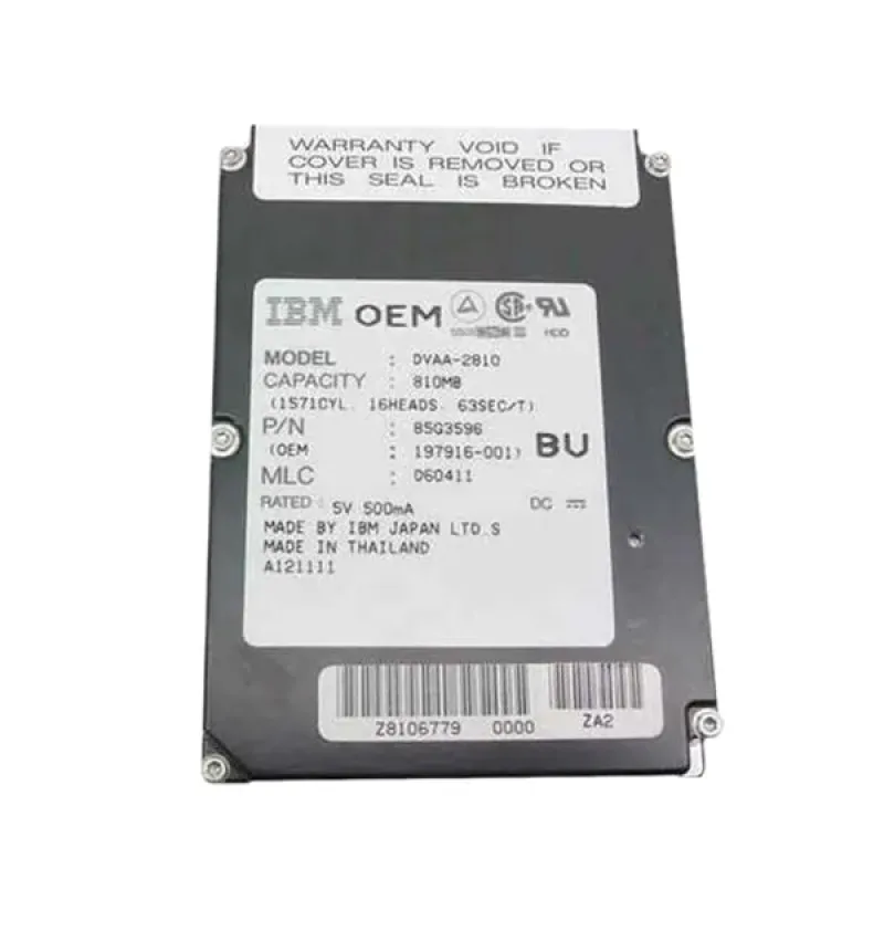 85G3596 - IBM Travelstar 3800RPM IDE / ATA 32KB Cache 2.5-inch Hard Drive