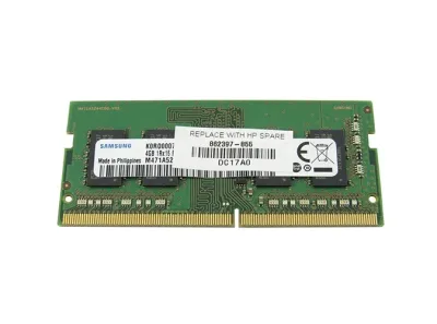 862397-855 - HP 4GB DDR4-2400MHz PC4-19200n Non-ECC Unbuffered CL17 260-Pin SoDimm 1.2V Single Rank Memory Module