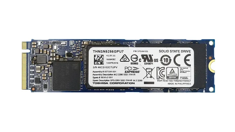 863432-001 - HP 256GB SATA M.2 2280 Solid State Drive