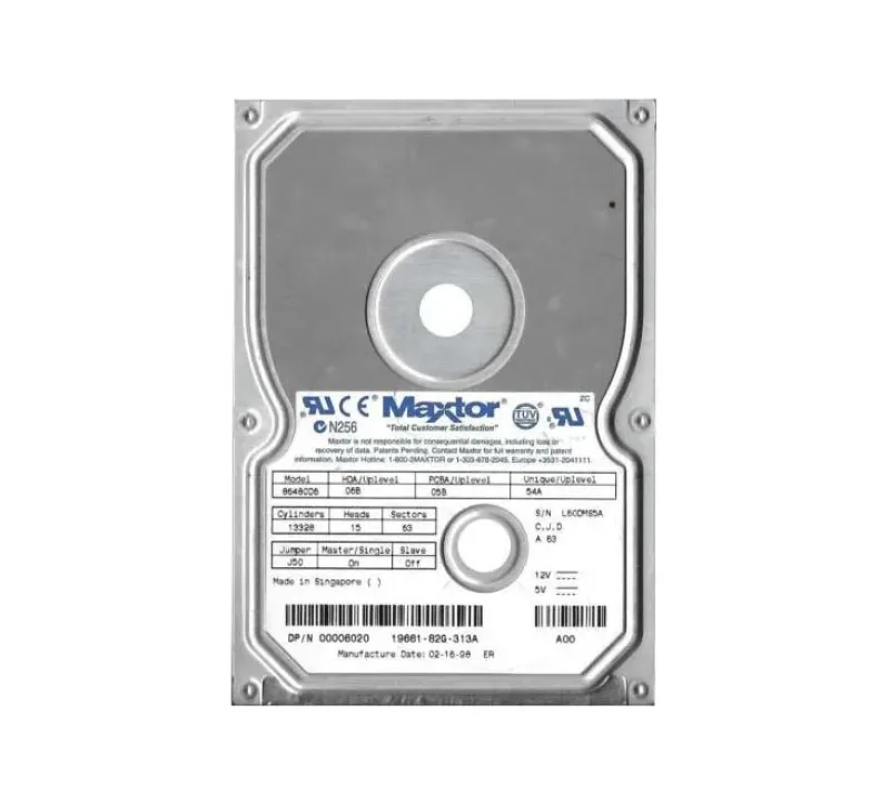 86480D6 - Maxtor DiamondMax 2160 6.5GB 5400RPM ATA-33 256KB Cache 3.5-inch Internal Hard Drive