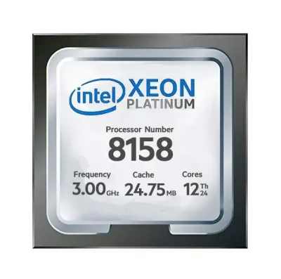 878656-B21 - HP 3GHz 24.75MB L3 Cache Socket FCLGA3647 Intel Xeon Platinum 8158 12-Core Processor