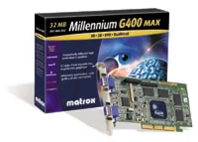 891-0401 - Matrox MILLG400 32MB 4x AGP VGA Video Card