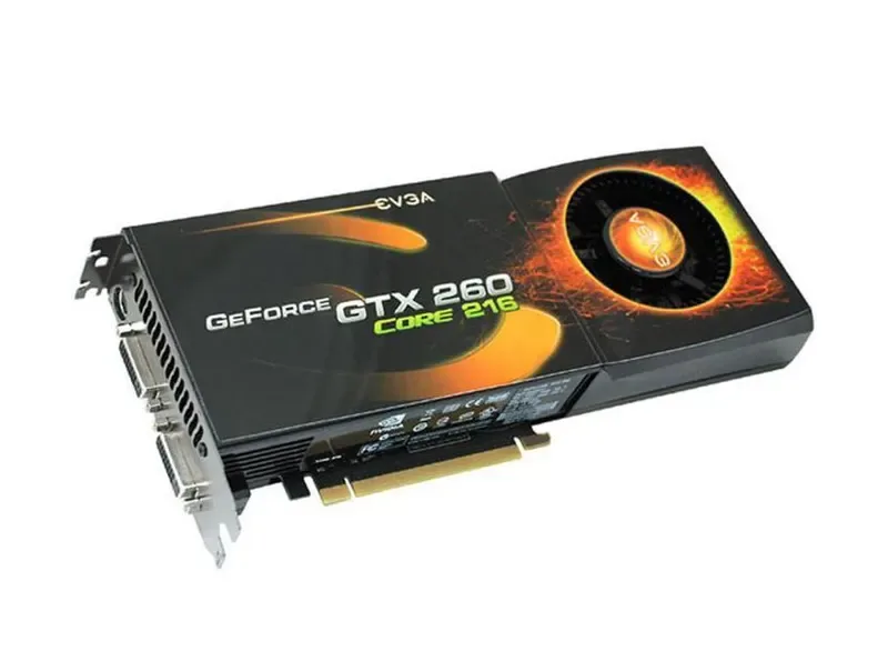 896-P3-1250-TR - EVGA GeForce GTX 260 Core 216 896MB 448-Bit DDR3 PCI Express 2.0 x16 Dual DVI/ HDMI/ HDTV-out Video Graphics Card