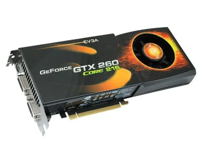 896-P3-1252-BR - EVGA GeForce GTX 260 Core 216 896MB 448-Bit GDDR3 PCI Express 2.0 x16 HDCP Ready SLI Supported Video Graphics Card