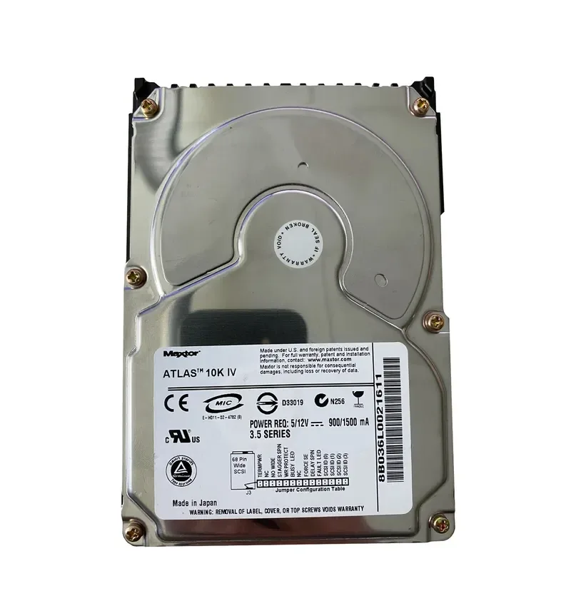 8B036L0 - Maxtor 36.7GB 10000RPM Ultra-320 SCSI 8MB Cache 68-Pin3.5-inch Hard Drive