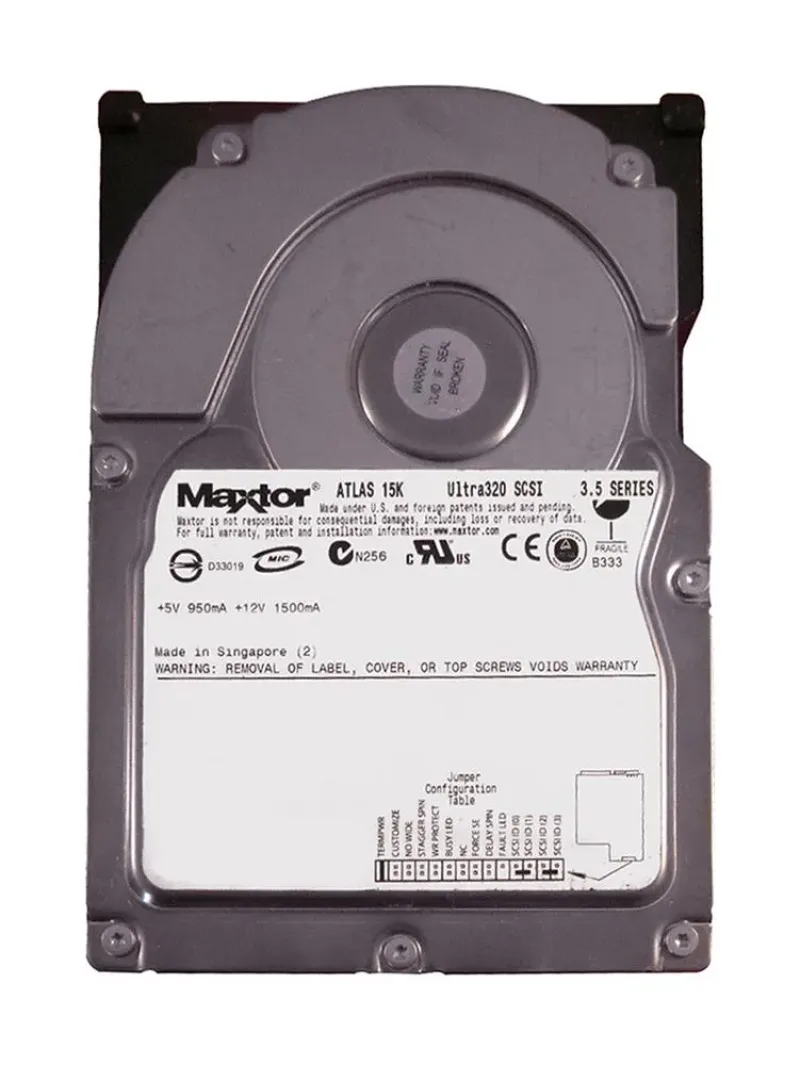 8C018J0 - Maxtor Atlas 18.4GB 15000RPM 8MB Cache 80-Pin Ultra-320 SCSI 3.5-inch Hard Drive