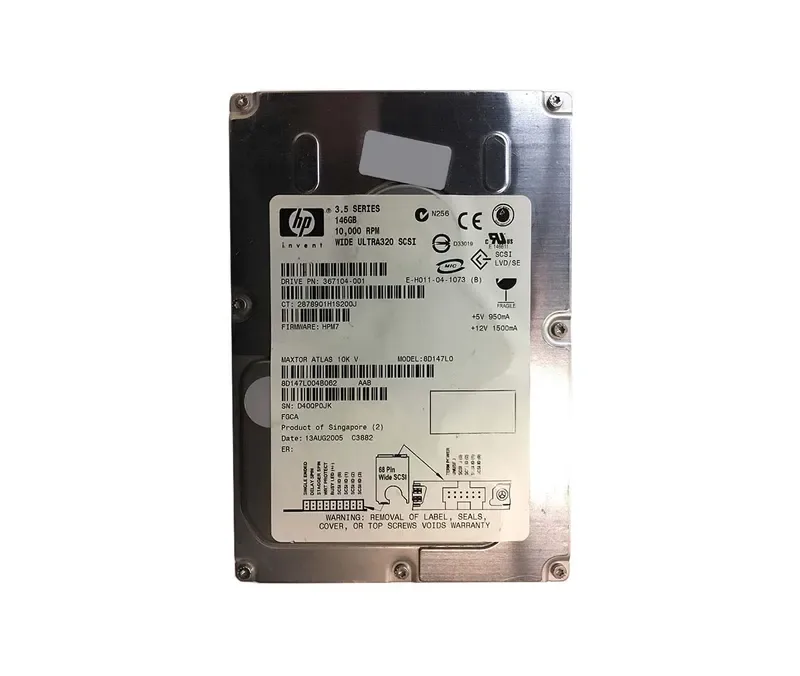 8D147L004B062 - Maxtor 146GB 10000RPM Ultra-320 10000RPM SCSI 68-Pin Hard Drive